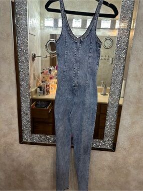 Denim- Blue Stretch Jumpsuit